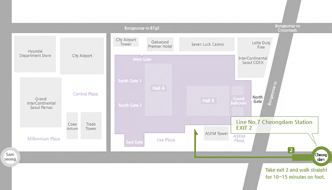 Line No.7 Cheongdam Station
